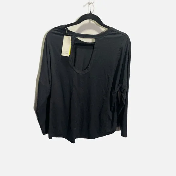 All in Motion CYA Long Sleeve Open Back Activewear Top Black XL 214 12 0851 - Picture 3 of 4
